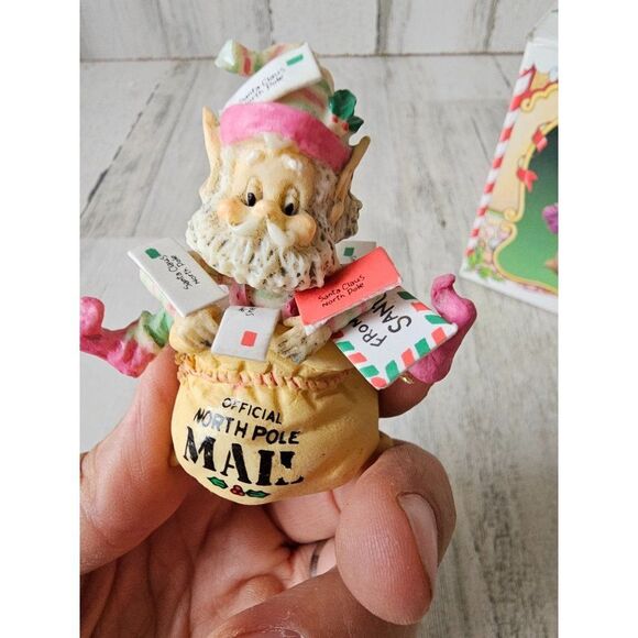 Enesco crinkles Sandi zimnicki North Pole village mail post office vintage rare - Picture 9 of 10